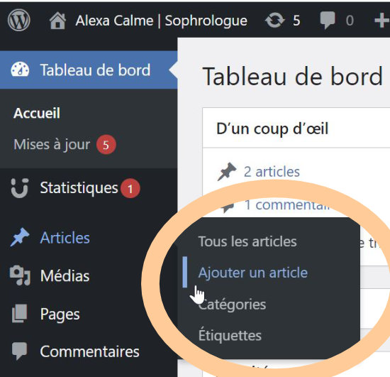 ajouter article wordpress