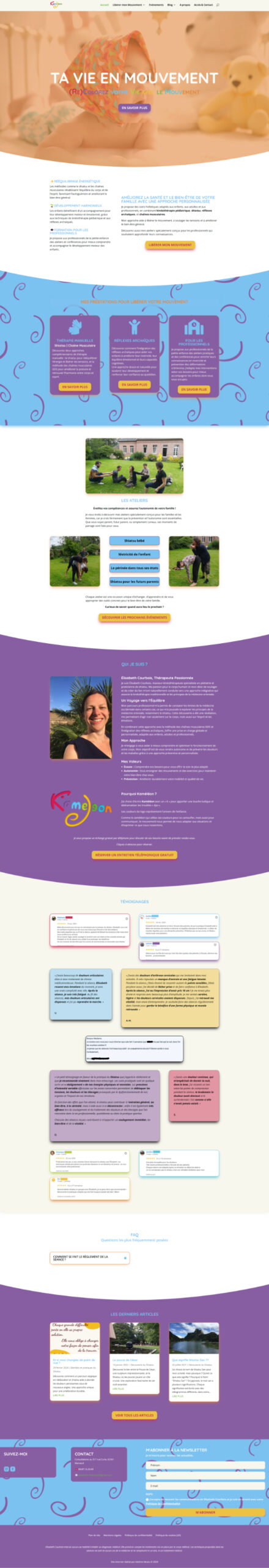 Ta vie en mouvement site wordpress
