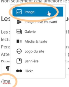 ajout image article wordpress