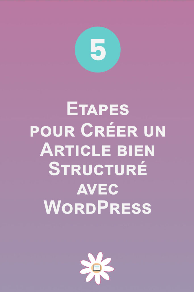 créer article structure wordpress