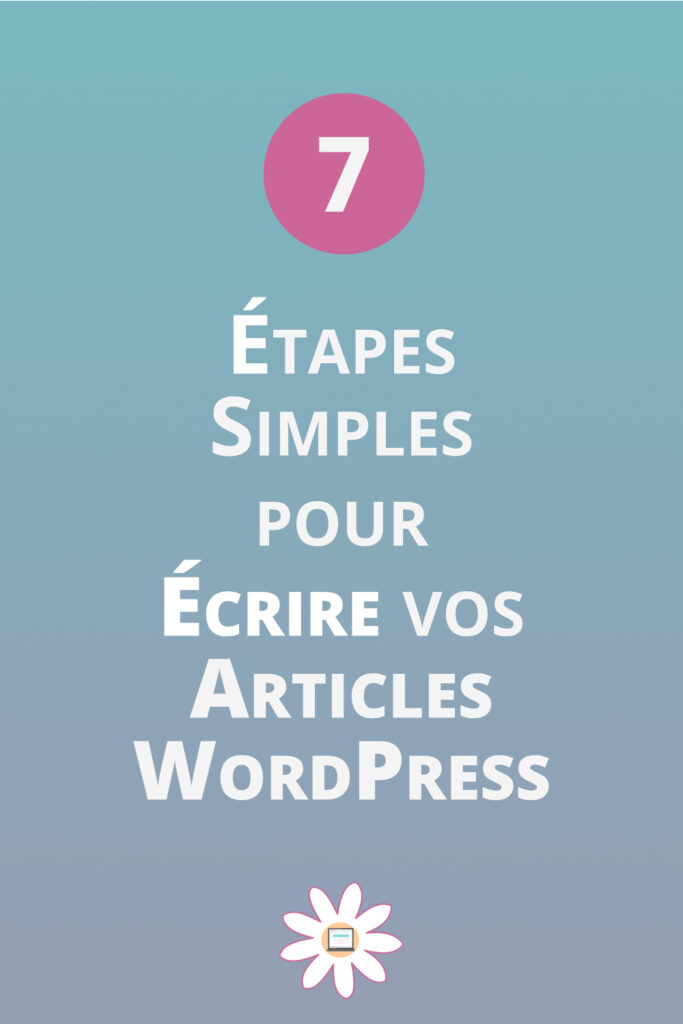 écrire articles wordpress