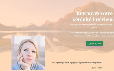 Créer un Site Internet de Sophrologue : L&rsquo;exemple concret Alexa Calme