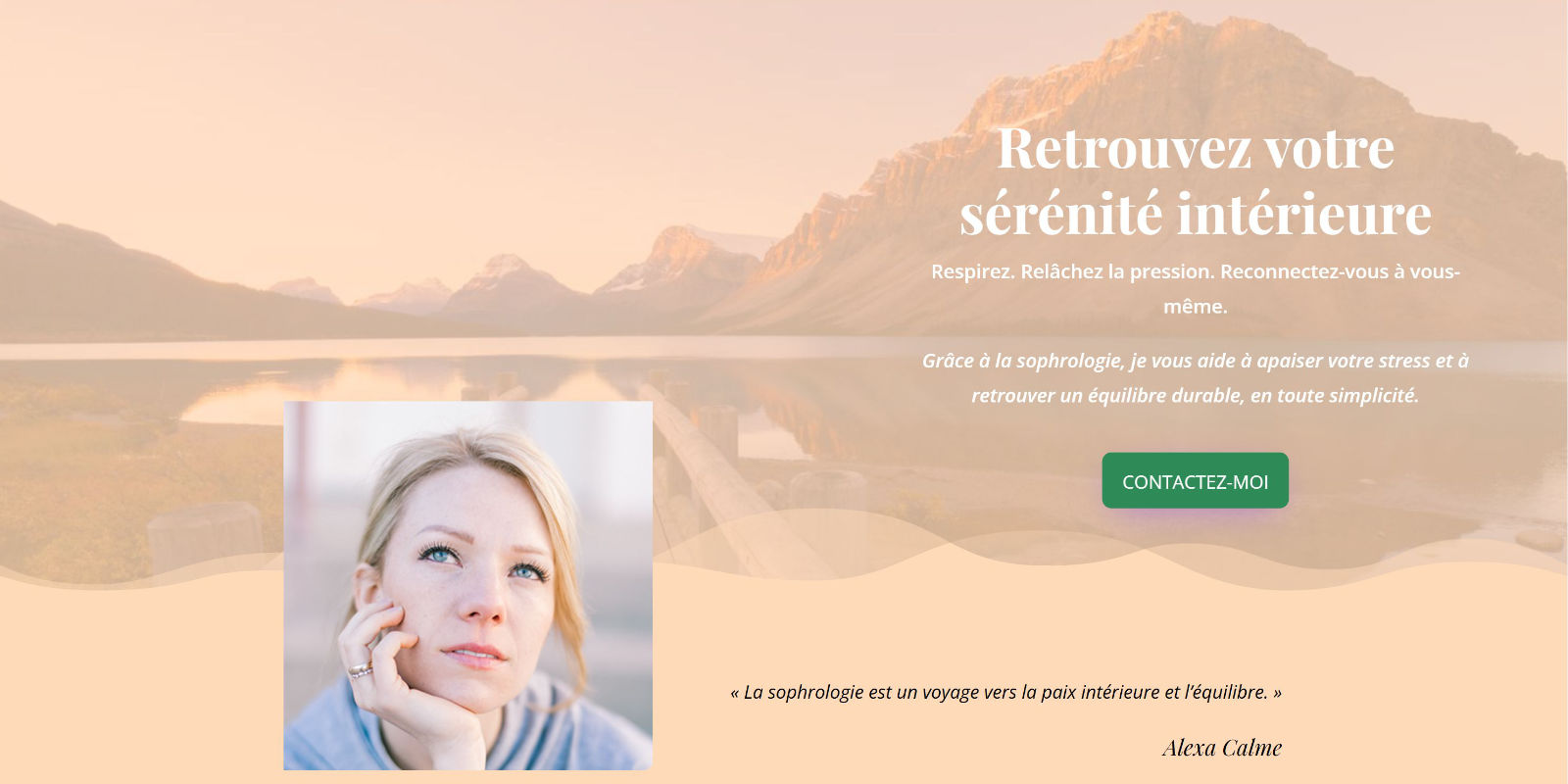sophrologue site internet exemple