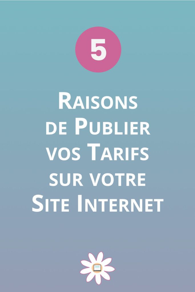 publier tarifs site internet raisons