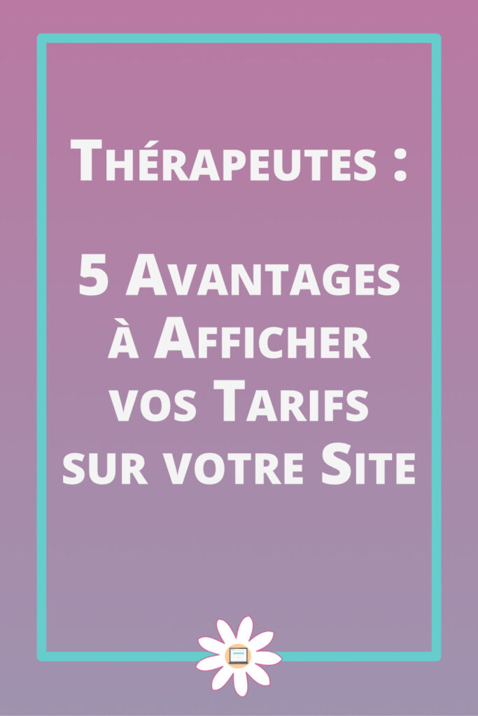 therapeutes avantages afficher tarifs site