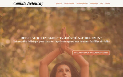 Site One-Page pour Thérapeutes: l&rsquo;exemple complet de Camille, Naturopathe